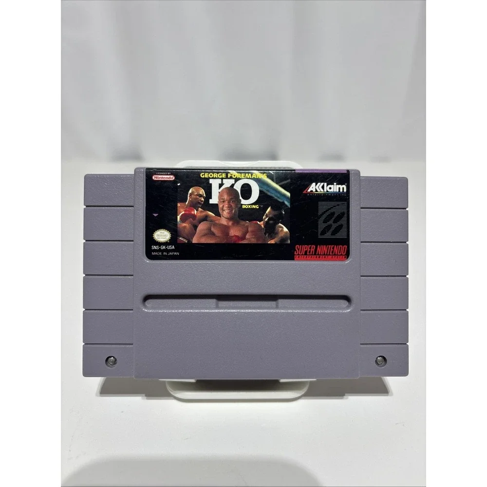 George Foreman's KO Boxing Super Nintendo Entertainment System 1993 Tested Works